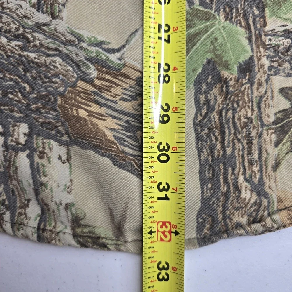 Vintage CLASSICS Medium Tree Bark Camo‎ Hunting Shirt RealTree -2701
